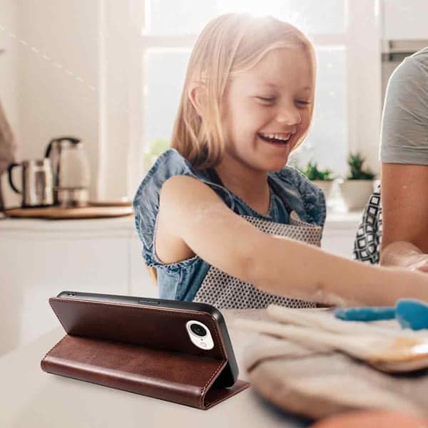 Holdbart og robust tegnebogsetui til iPhone 8 / 7 - ALLE FARVER Blå