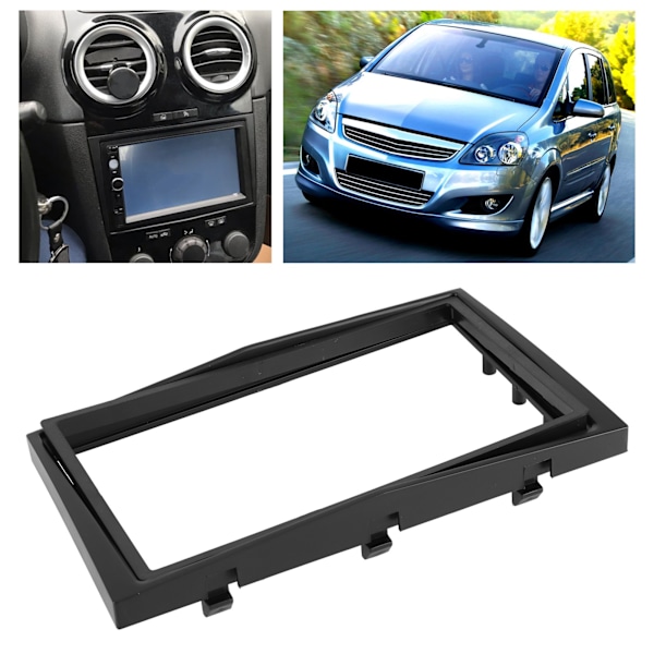 2Din Center Control Audio Facia Navigation Ramme Passer til Opel Vectra/ Astra/ Zafira 2006-Sort