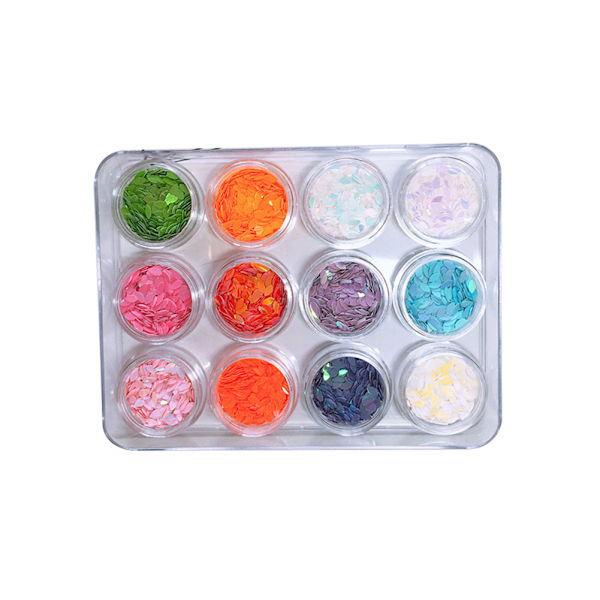 Nageldekorationer Glitter Hjärta Form Sekvenser DIY Manikyr 8#