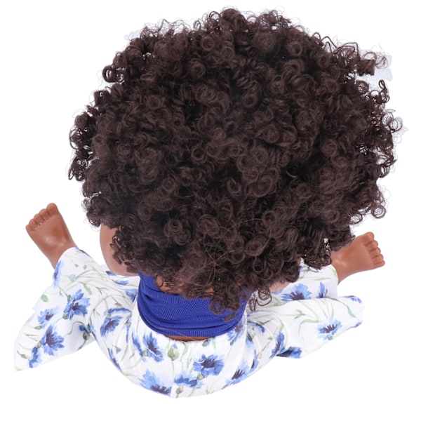 Reborn Babydocka Livsliknande Babydocka Leksak Lockigt Hår Lugnande Dockkollektion Leksak GåvaQ14-48