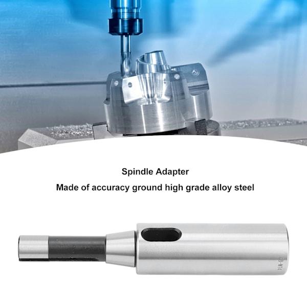 R8 Spindel til MT4 Arbor Morse Taper Adapter Legering Stål Flad Udseende Spindel Adapter