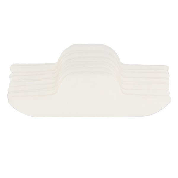 Självhäftande Svettabsorberande Pads för Män Kvinnor, Kragskydd Absorberar Svett, 3D Kantpressning Vattenlåsning, SMS Non-woven Material, 10 st, Osynliga