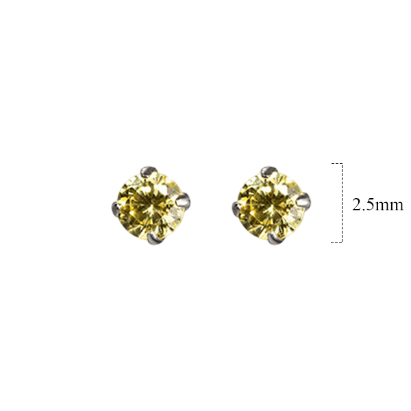 S925 Sterling Sølv Mini Fire-Claw Farvet Diamant Enkelt Diamant Ørestik Ørehull Simpel Lille All-Match Kvinders Øreringe G6535