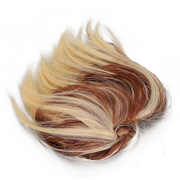 Slarvig Bun Falskt Hårstycke Elastiskt Trassel Updo Hårförlängning Hästsvans Hårstycken för KvinnorQ17-12H613#