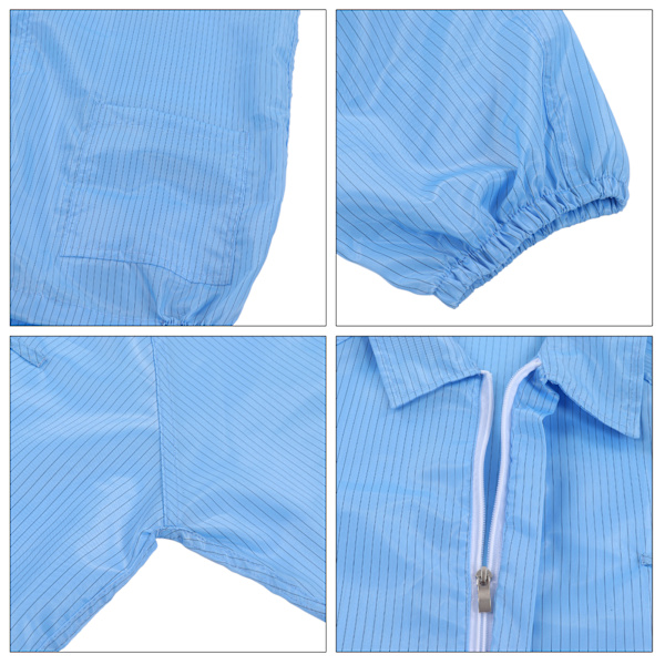 ESD-jacka i Polyester, Skyddande Verkstadskläder för Mikroelektronik, Delad, XL