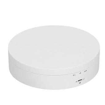 Roterande Displayställ Pluggbart USB Automatiskt Smyckeskarusellhållare Bricka för Ornament 5V Ingång