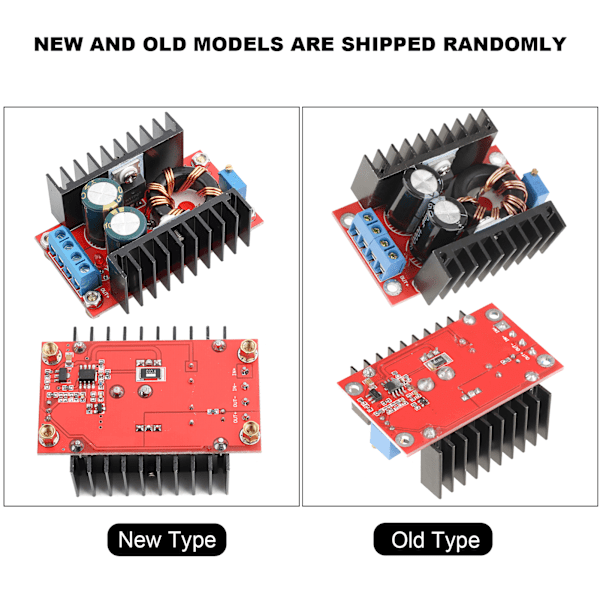 150W DC-DC Spänningshöjande Konverter Justerbar Spänningsförsörjning Boost-modul 12-32V till 12-35V