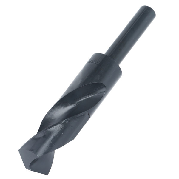 Reduceret Skaft Bor Bits HSS Twist Straight 1/2in Skaft Borværktøj 24.5mm Sort