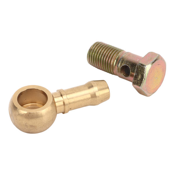 M12 X 1.5mm Banjo Bolt-sats med 2 brickor Aluminiumlegering Banjo Bromsbeslag Adapter för Bil