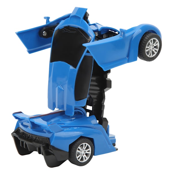 Bilrobotleksak för barn En knapp Deformerad Realistisk Säker Transformerad Deformation Bilrobot Blå
