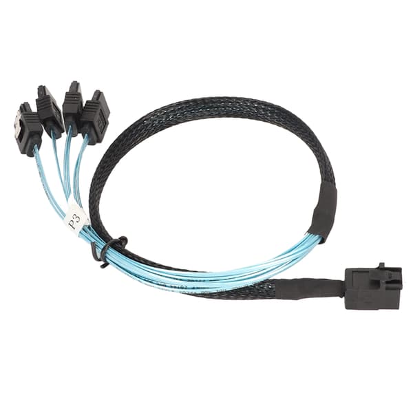 Mini SAS til SATA Kabel, SFF-8643 til 4X SATA Intern Forbindelse til High Density Mini SAS Applikationer, SAS til SATA Adapter med 12Gbps Dataoverførsel