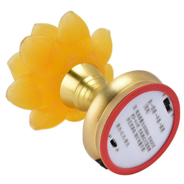 2-pack LED Buddhistiskt Ljus 3 Färgjustering Buddha Lampa Plug-in Blomljus för Hem Buddhistisk Utrustning AU-kontakt 100-240V