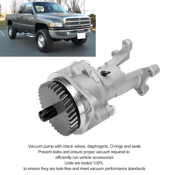 Mekanisk Vakuumpump Växelväxlad 904‑810 Passar Dodge Ram 2500/3500 1994‑2002