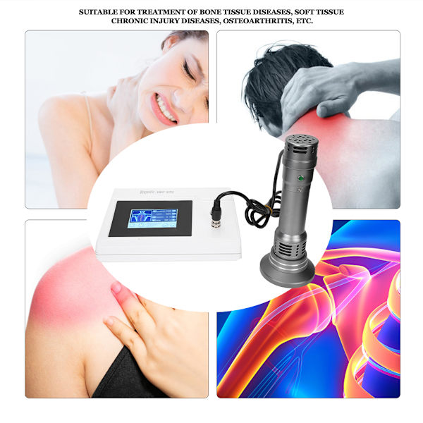 Shockwave Terapi Maskine Talje Krops Smertelindring Massage Fysioterapi Instrument 110‑240VEU Stik