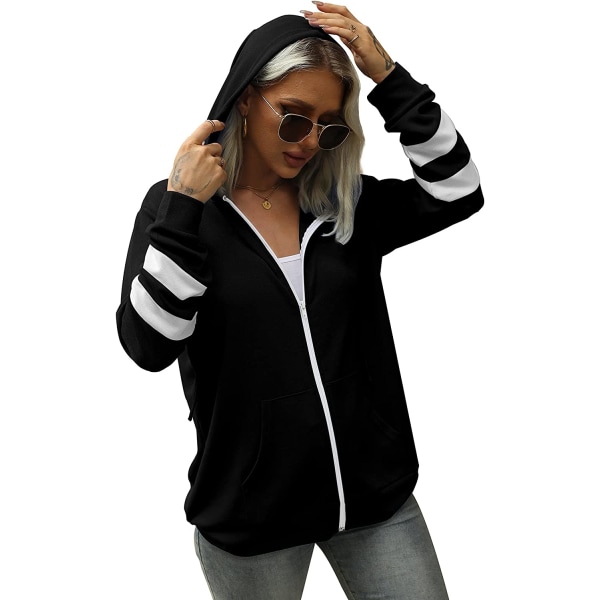 Womens Active Long Sleeve Zip Up Hoodies with Pocket Hooded Swea