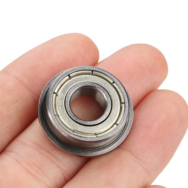 10 stk. F698ZZ Dobbelt afskærmede miniature flangede kuglelejer 8*19*6mm