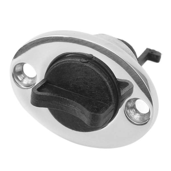 2 stk. 316 Rustfrit Stål Marine Drænplug Oval Garboard Transom Bådplug til 1 tomme Hul