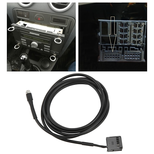 12-polet Bluetooth 5.0 AUX IN Adapter 3,5 mm 6000CD Lydkabel Udskiftning til Focus 2004 og fremefter