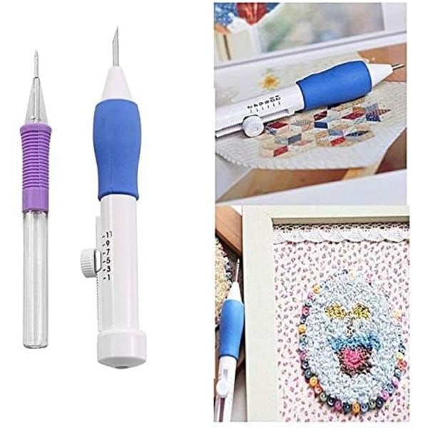 Broderi Starter Kit Fuld Sæt, Punch Needle Sæt Magic Embroide