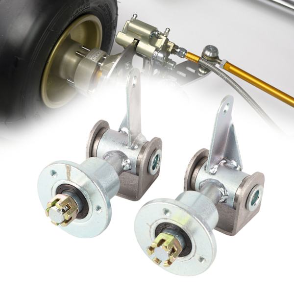 17mm 3-bultars Framhjul Navlager Fläns Styrspindel för 5 tum Däck Go Kart ATV Quad Bike