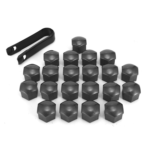 20 kpl Vannemutterin Peite 17mm Auton Vannepultin Mutterin Suojaus Kannen Poistotyökalulla