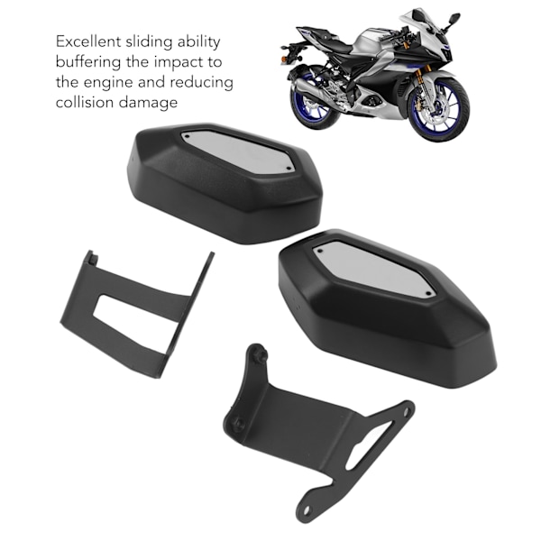 Motorcykel Motorbeskyttelsesramme Sliders Styrtbeskyttelse Sort Udskiftning til R15 V4 2021+