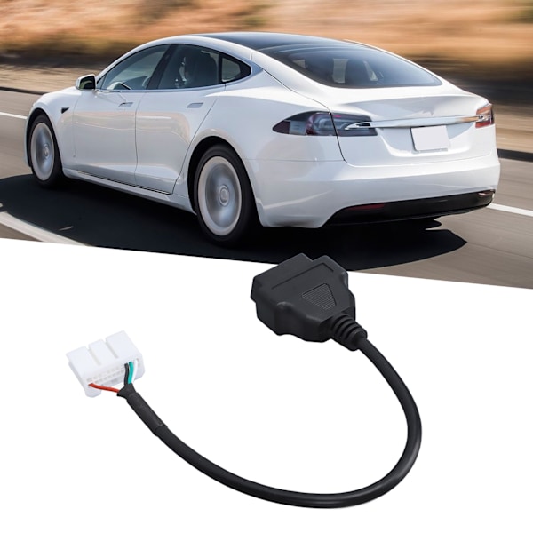16-bens til 20-bens Diagnostisk Adapterkabel OBD2 Detektorledning Fejlfinding Værktøj Udskiftning til Tesla Model S Model X