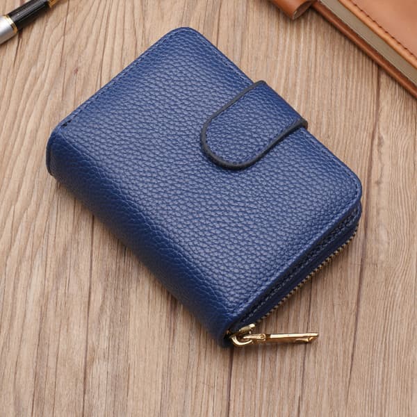 Plånbok för män, multifunktionell kortväska sapphire blue