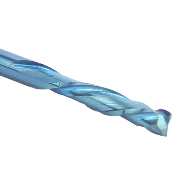 5 st Fräsverktyg 2-skärig Wolframstålnano-blå beläggning CNC-verktyg 3.175x15x45mm