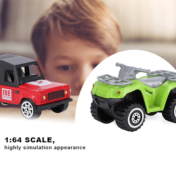 1:64 Legering Bilmodell Hög Simulation Engineering Vehicle Barn Bilmodell Leksak Röd