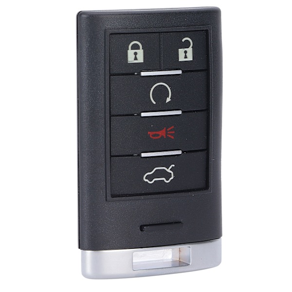 Smart Key med 5 knapper og lille nøgle M3N5WY7777A Udskiftning til Cadillac CTS 2008‑2013