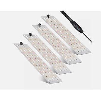 540 LED Vækstlys Fuld Spektrum Indendørs Plantevækstlampe 4 Panel Dæmpbar Timer