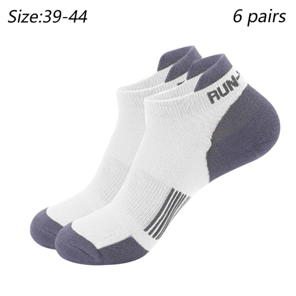 6 pairs of sports socks Running socks Cotton socks Men's four se