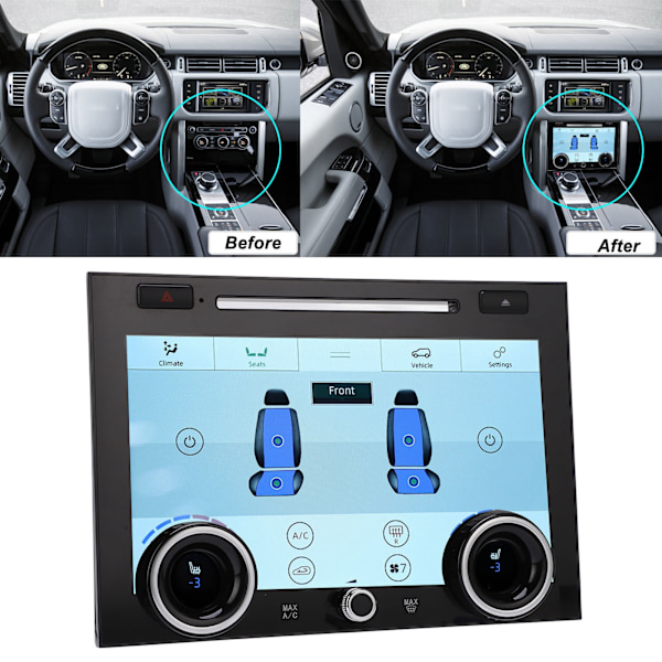10 Tommers Bil AC Berøringsskjerm Lufttemperaturkontroll Berøringspanel Erstatning for Land Rover Range Rover Vogue L405
