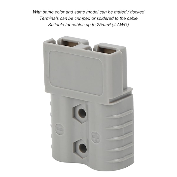 Strömpluggkontaktkabelterminal Batterifodral Dammskyddshuvud Handtag 120A DC600V