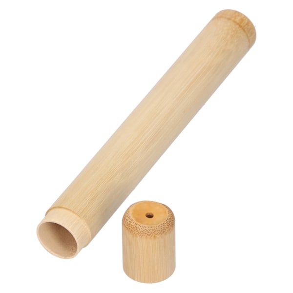 Mini Teblad Burk Behållare Portabel Tebehållare Rund Form Bamburör Förvaringslåda Cylinder