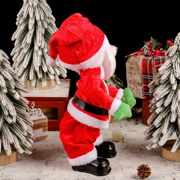 lux.pro [en.CASA] Twerking-tomte - Dansande jultomte - Juldekoration