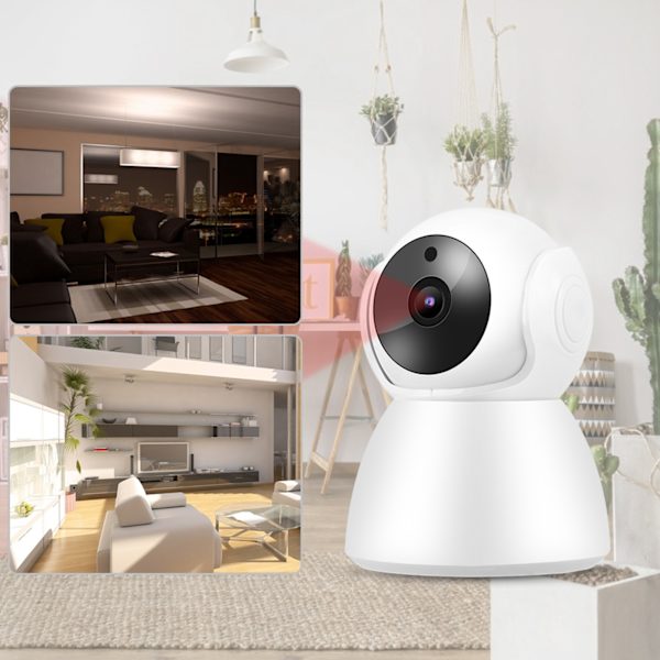 1080P WiFi IP Babycam 2-vejs Intercom Babypleje Monitor Indendørs Hjem PTZ Kamera 110-240V (US)