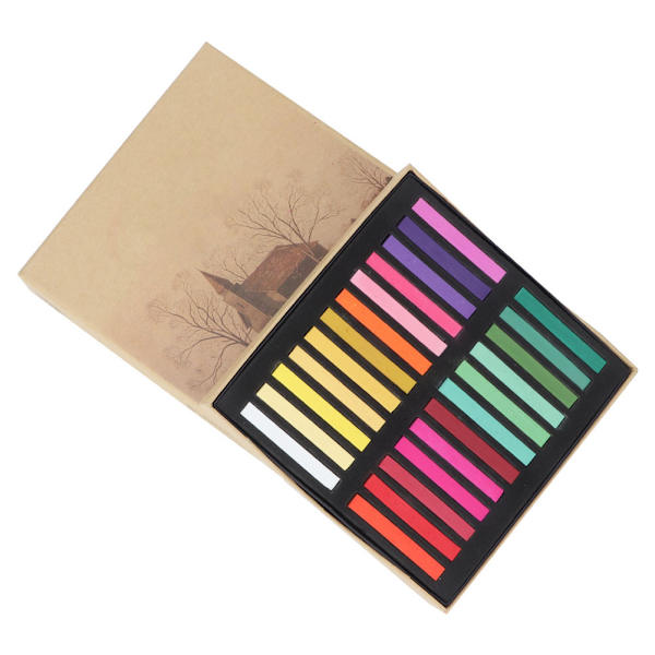 Multifargett Kvadratisk Form Kunstnertegning Pastell Skisseblyant 48 Assorterte Farger Sett (48 farger)