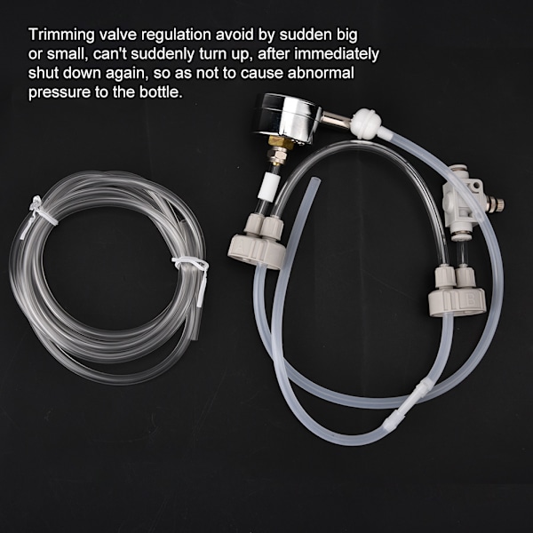 DIY CO2-generator System Kit D201 Rörventil Mätare för Akvarium Vattenväxttank