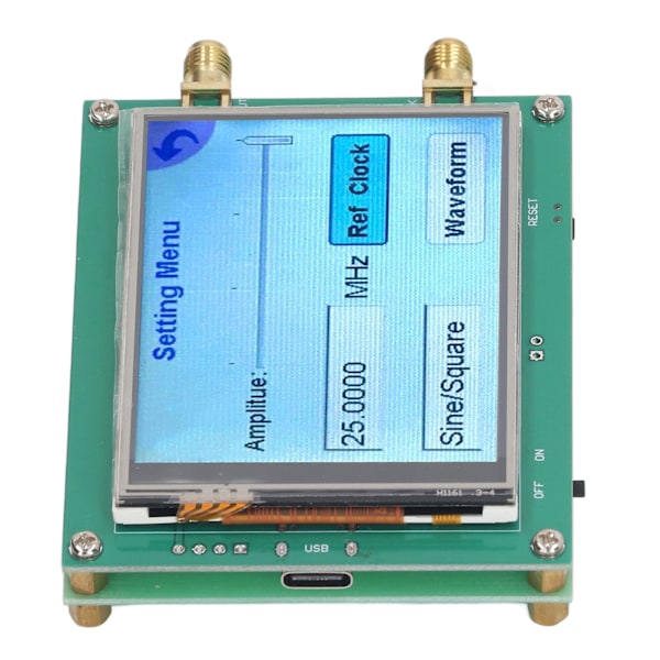 Signalgenerator RF Frekvensgeneratormodul 138‑4400MHz Berøringsskjerm ADF4350 med SMA Hunnkontakt