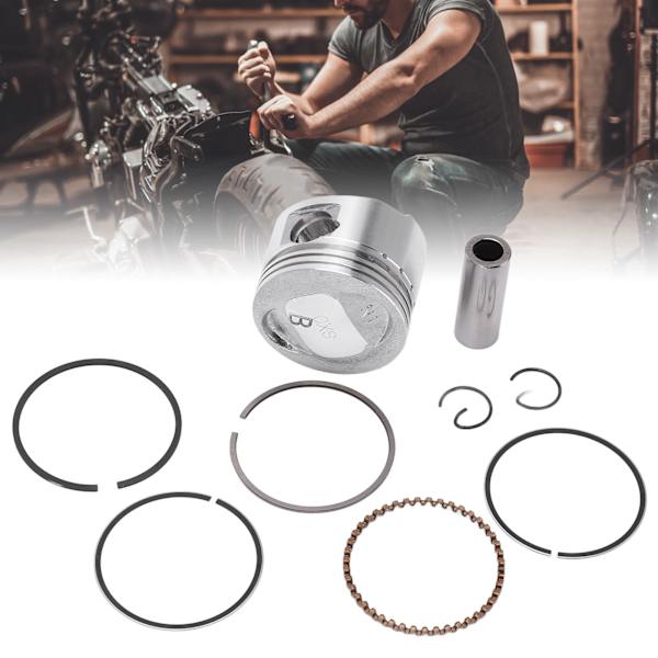 Stempelforsamling Metal Stempelring Stiftklips Motordele til GY6‑60cc Go Karts Scootere ATV UTV Motorcykler