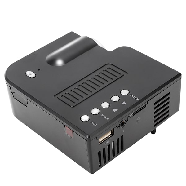 UC28B Mikro LED-projektori 1080P Kannettava Kotiprojektori 500 Lumenia 5V 2AEU Pistoke 100~240V