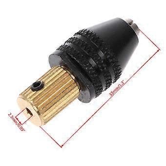 Mini 0,3-3,5 mm Lille Til Mini Elektronisk Borepatron Bits Værktøjssæt Universal Ny Sort