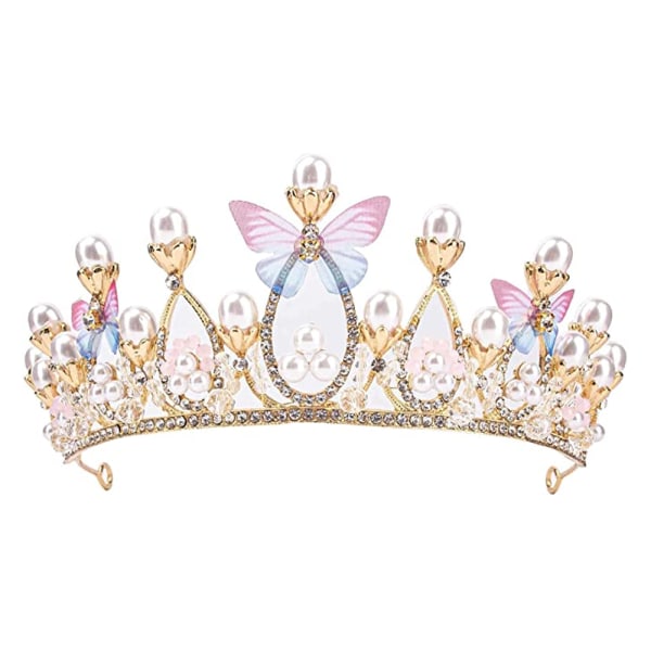 Princess Tiaras for Girls, Birthday Crown for Girls Butterfly Pri