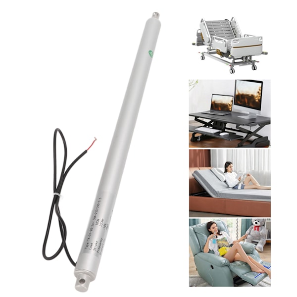 Mikro Lineær Aktuator 250mm Slag DC Elektrisk Mini Pen Type Lineær Aktuator med Intern Begrænsningsswitch 12V
