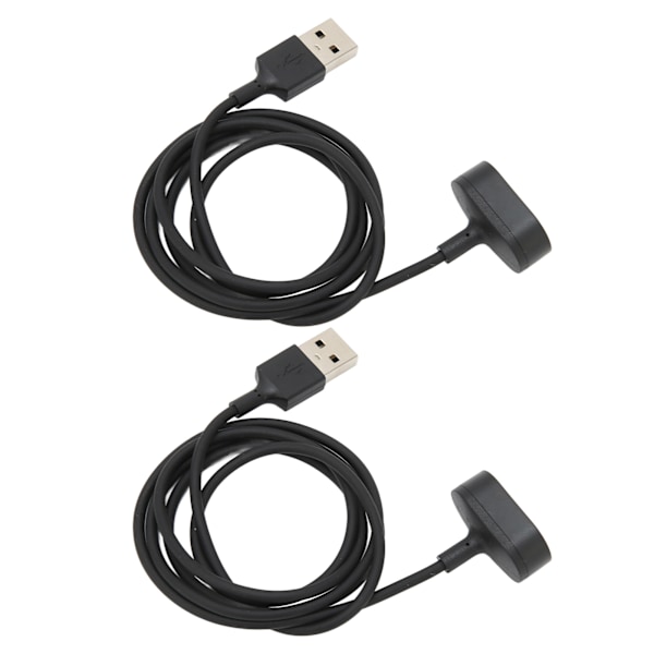 2 stk USB klokke ladekabel Magnetisk 1 meter ladekabel Universal for Fitbit Inspire for Inspire HR