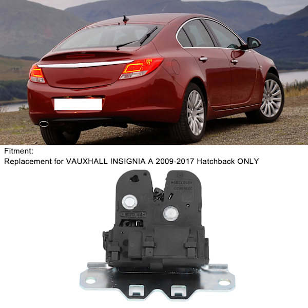 Bakluke Bakluke Lås 20969620 Erstatning for VAUXHALL INSIGNIA A 2009‑2017 Hatchback