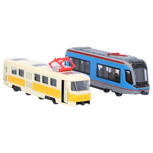 Højhastighedstog Bus Model Træk-Tilbage Køretøj Samling Model Legetøj til Børn (B Gruppe)