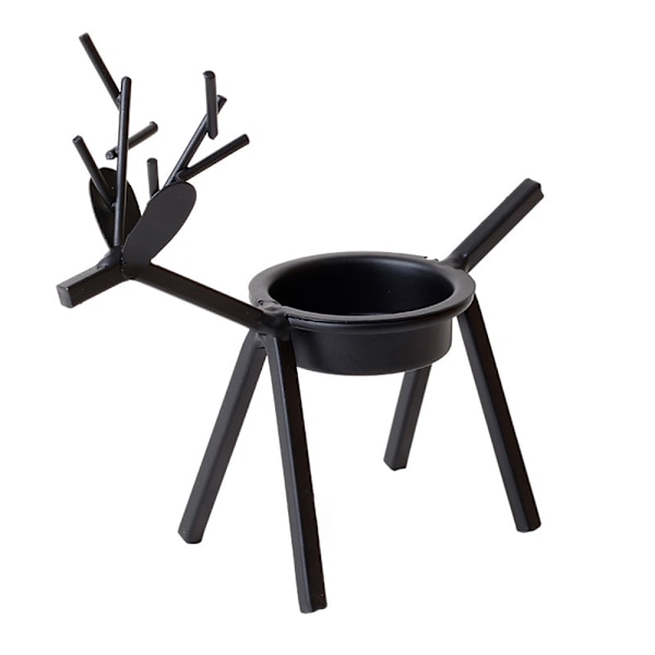 Mångsidig Metall Ljusstake i Form av Ren, Fantastiskt Material Elegant Design För Heminredning, Perfekt Presentidé Juldekoration